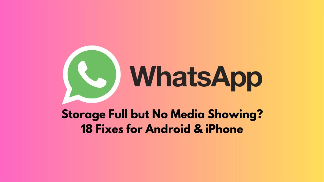 Android iPhone solution for WhatsApp storage full warning