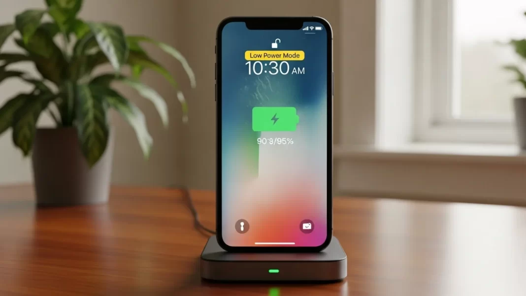 Phone charging with battery saver enabled