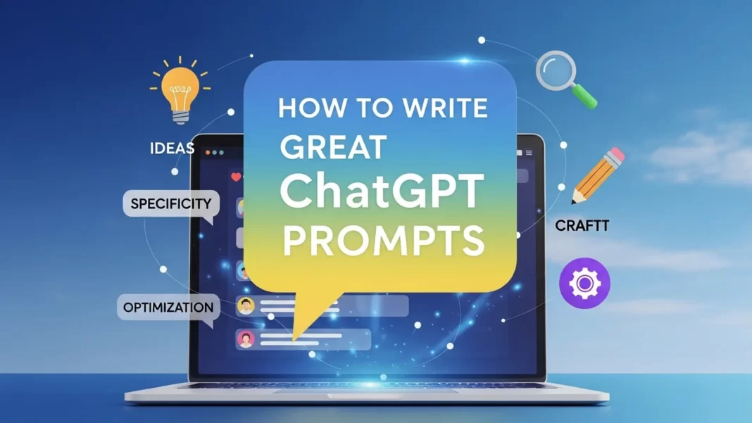 Write ChatGPT prompt framework