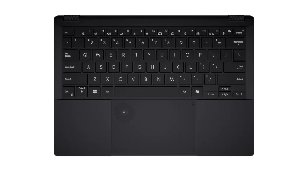 Asus ProArt PX13 keyboard and touchpad with DialPad overlay