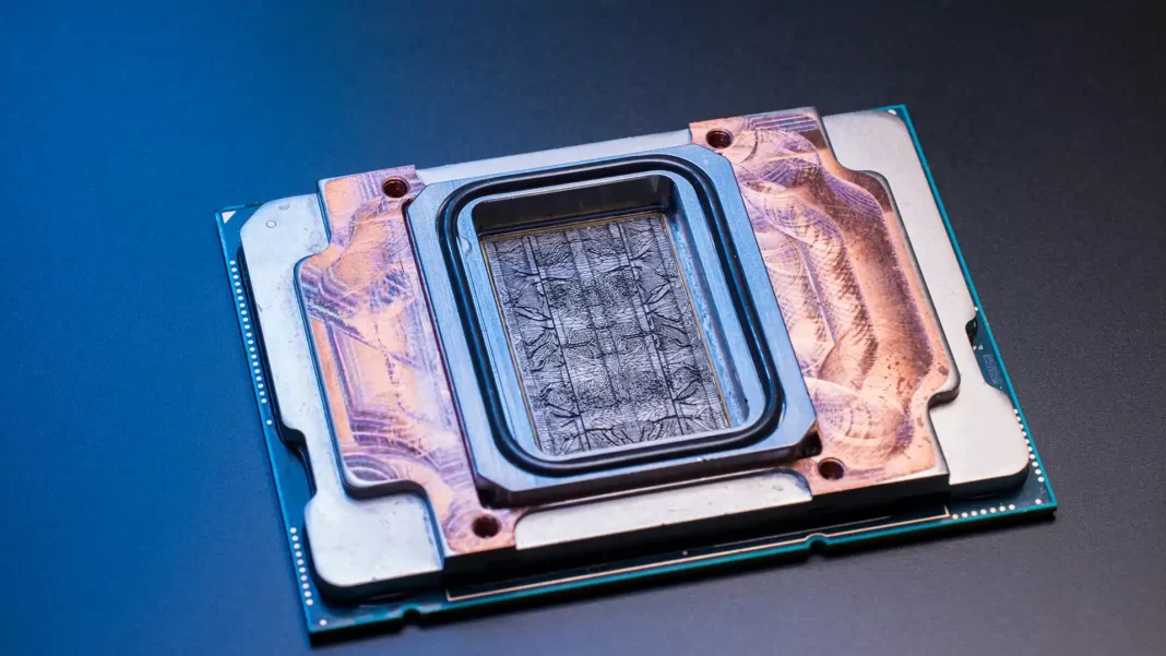 Microchannels etched into silicon for Microsoft’s microfluidics cooling