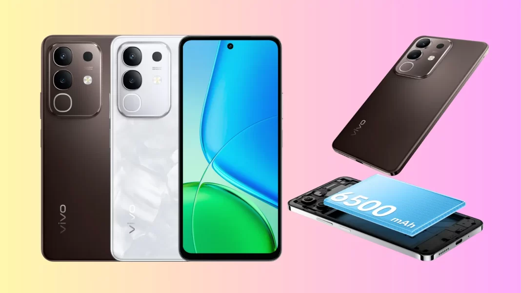 Vivo Y31 Pro 5G in Dreamy White showing 6.72-inch 120Hz display