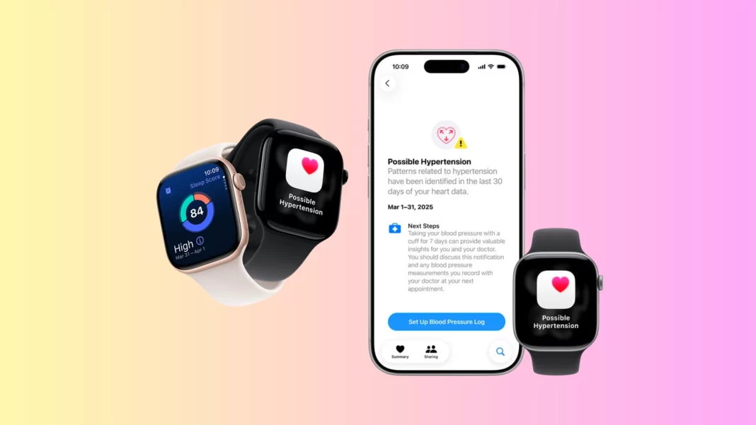 Apple Watch Series 11 showing Possible Hypertension notification.
