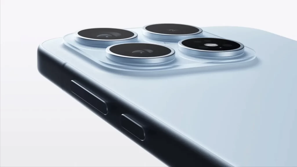 Close-up of Xiaomi 17 rear camera module