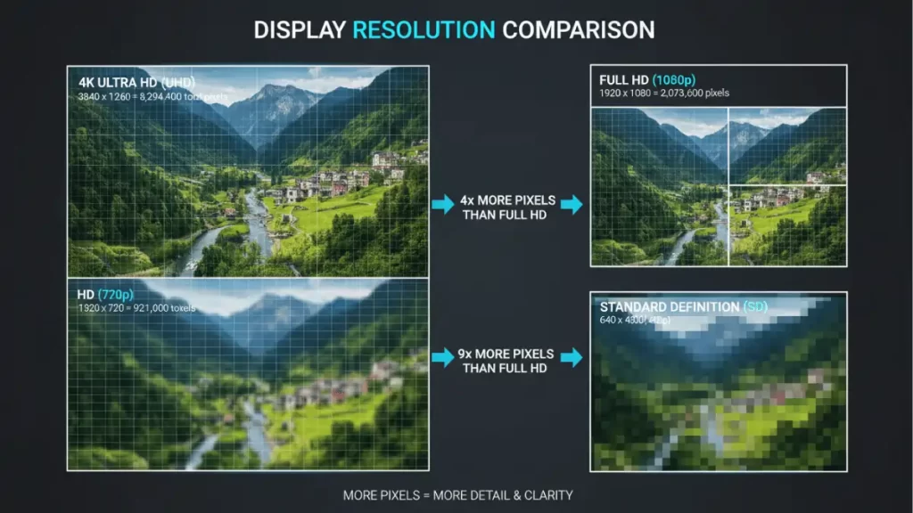 The "4K" actually comes from the approximate horizontal pixel count.