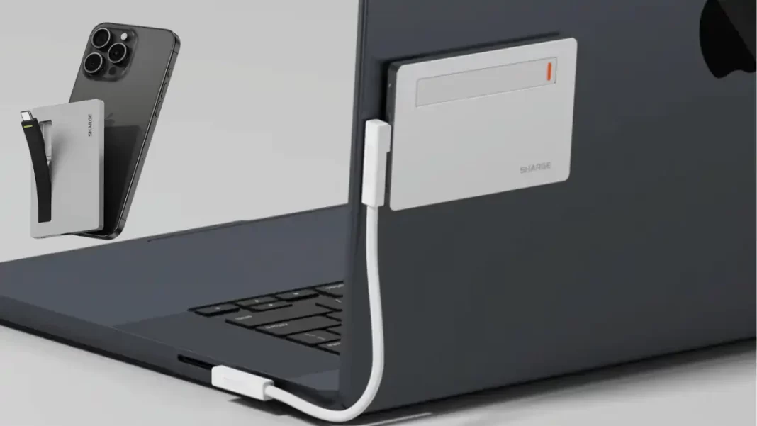 Sharge Disk Plus 6 mm NVMe enclosure with built-in USB-C cable