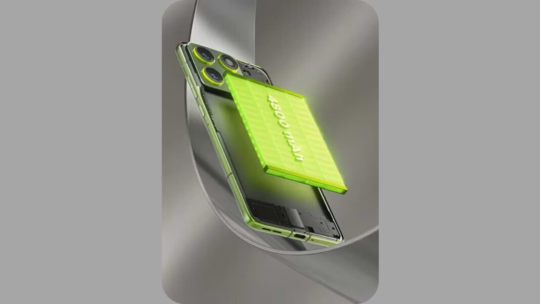 Official teaser hinting at 4,800mAh silicon-carbon battery