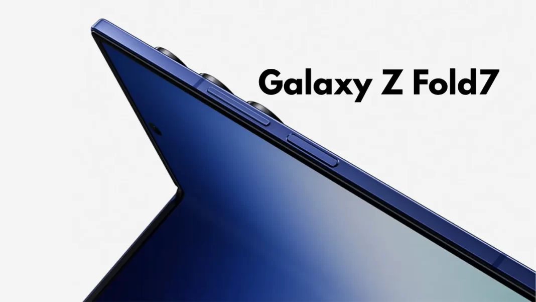 Samsung Galaxy Z Fold7 open showing 8-inch display and triple camera