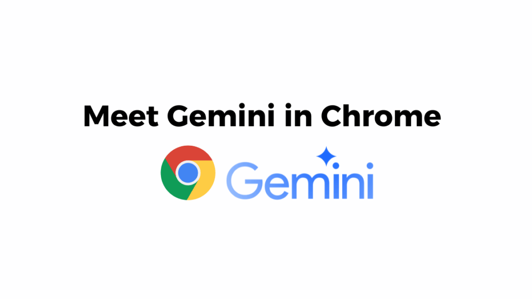 Gemini in Chrome icon in toolbar