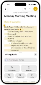 Steps to summarize text on iPhone