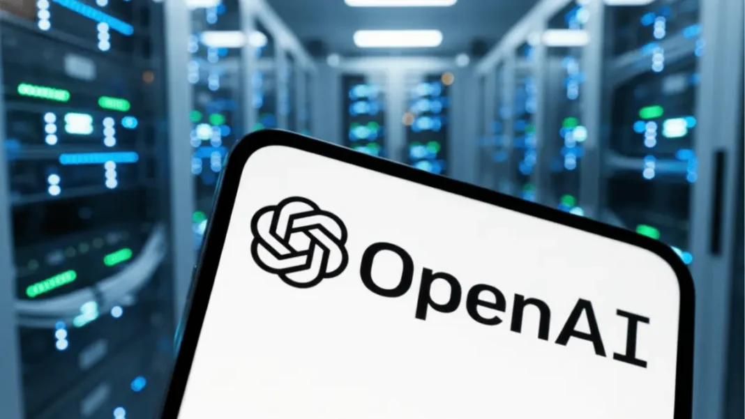 openai-stargate-michigan-data-center Aerial rendering of OpenAI Stargate AI data center campus in Saline Township Michigan with three large buildings and sustainable infrastructure