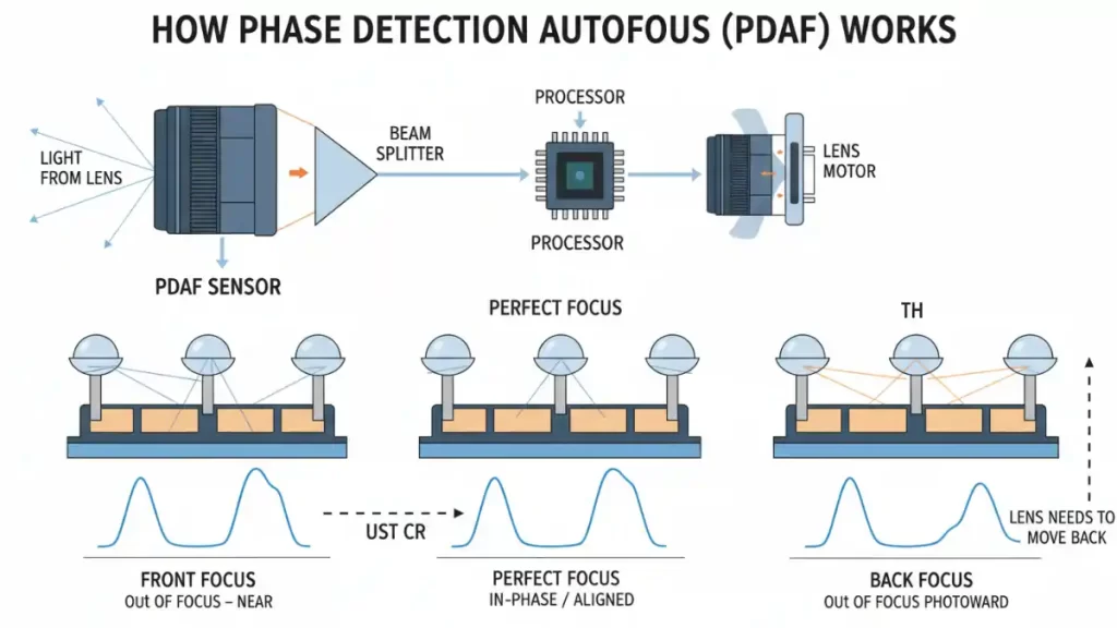 PDAF (phase detection autofocus)