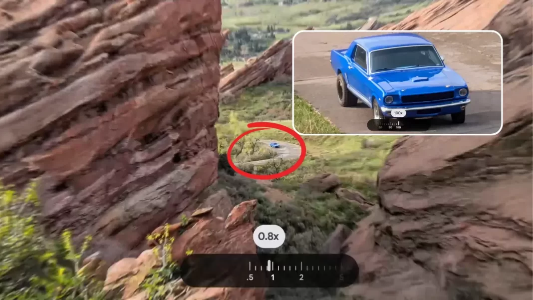 Pixel 10 Pro Res Zoom 100x example of distant landmark