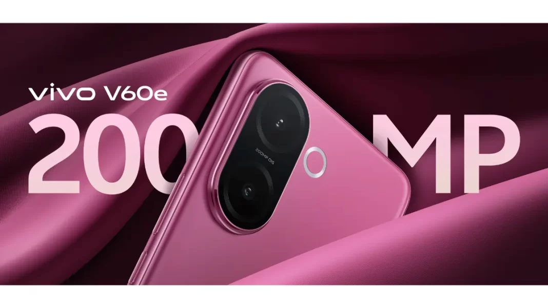 Vivo V60e in Elite Purple with curved display