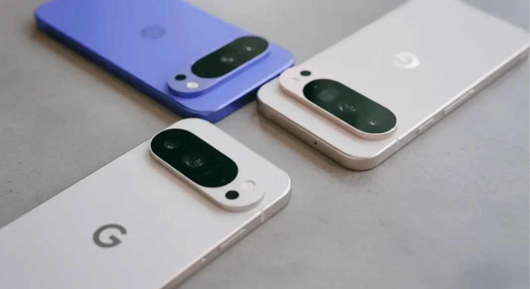 Google Pixel November 2025 Drop update features including Remix AI photo editing in Google Messages, Wicked theme packs on home screen, and notification summaries interface