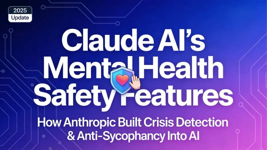 Anthropic Claude AI safety dashboard showing crisis detection classifier interface and ThroughLine mental health resource banner