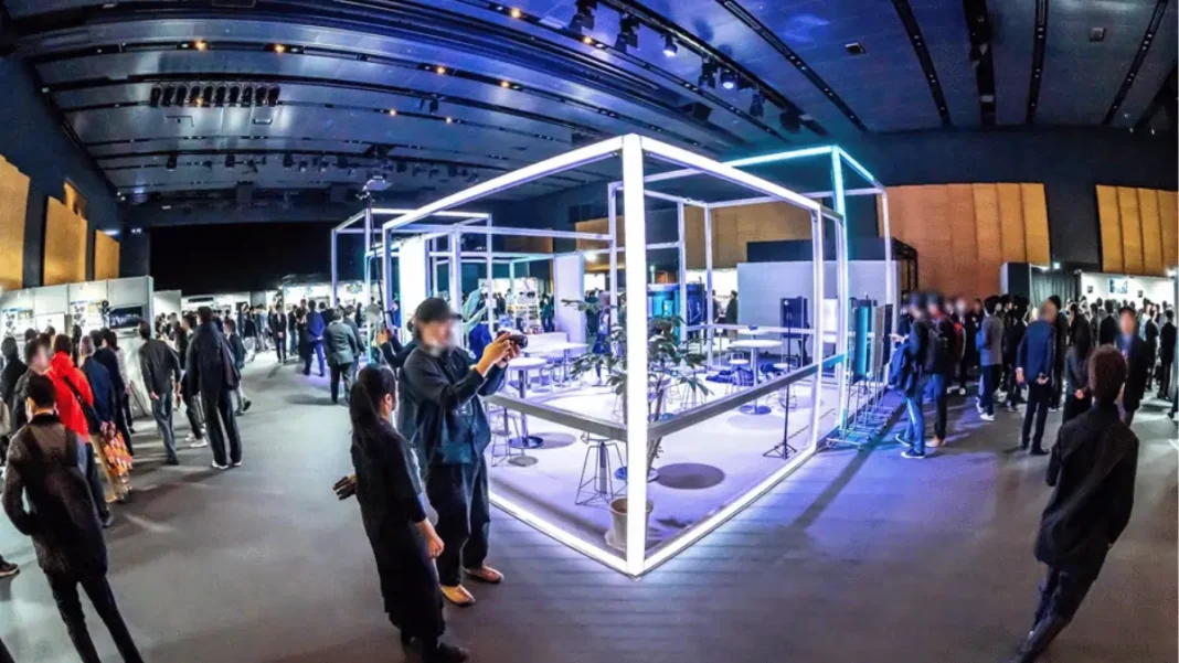 Sony STEF 2025 Technology Exchange Fair exhibit hall in Tokyo with creators