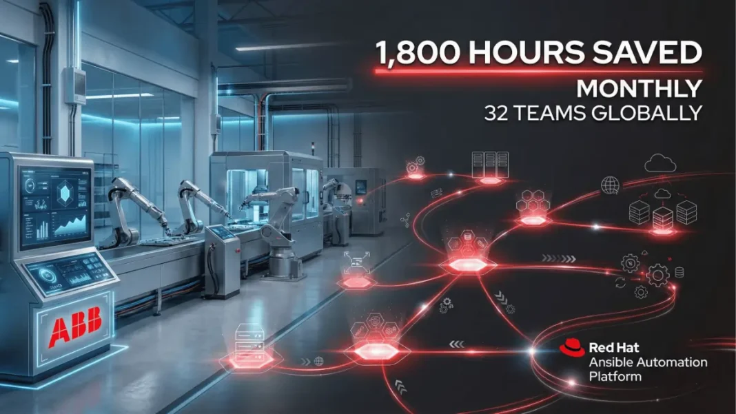 ABB deploys Red Hat Ansible automation saving 1,800 hours monthly across 32 teams