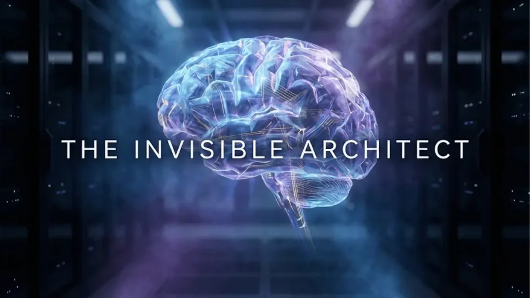 Futuristic crystalline AI neural network glowing with blue and purple data streams, representing Alibaba Cloud's multimodal Qwen3-VL technology for advanced image and text search capabilities.