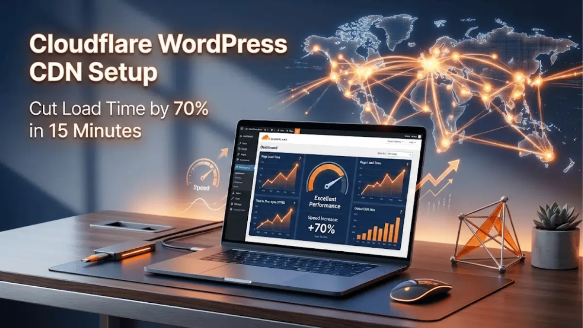 Cloudflare WordPress CDN Setup 2026: Cut Load Time 70%