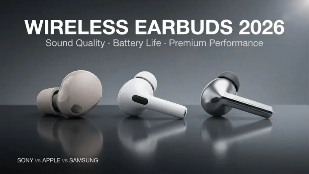 Sony WF-1000XM5 Apple AirPods Pro 3 Samsung Galaxy Buds 3 Pro wireless earbuds comparison sound quality battery life