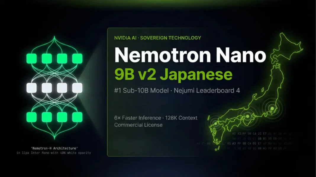 NVIDIA Nemotron Nano 9B v2 Japanese language AI model with Mamba-Transformer hybrid architecture for Japanese sovereign AI deployment in 2026
