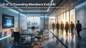xAI Loses Half Its Founding Team as Musk Pushes Radical Reorganization