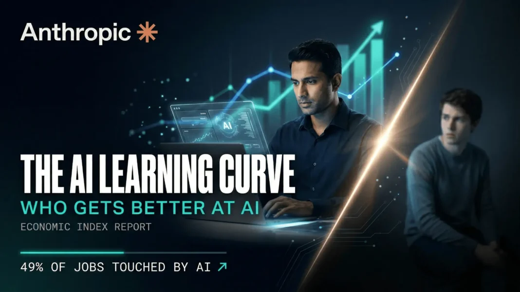 Anthropic Economic Index March 2026 report showing Claude AI usage data and labor market impact statistics