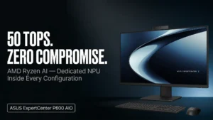 ASUS ExpertCenter P600 AiO Brings 50 TOPS NPU Power and Enterprise Security to the All-in-One Desk Format