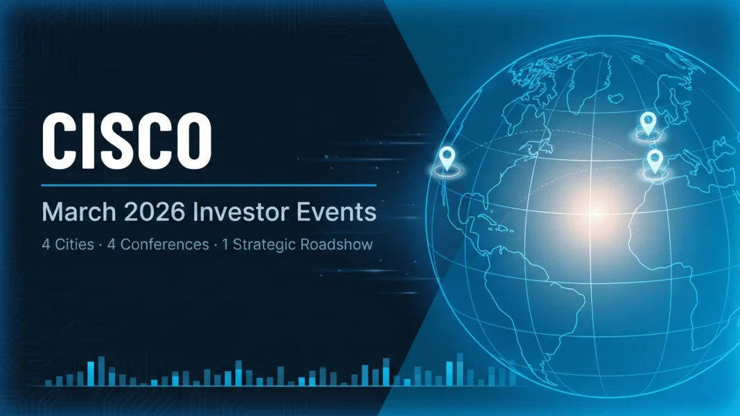 Cisco CFO Mark Patterson at Morgan Stanley TMT Conference fireside chat in San Francisco March 2026