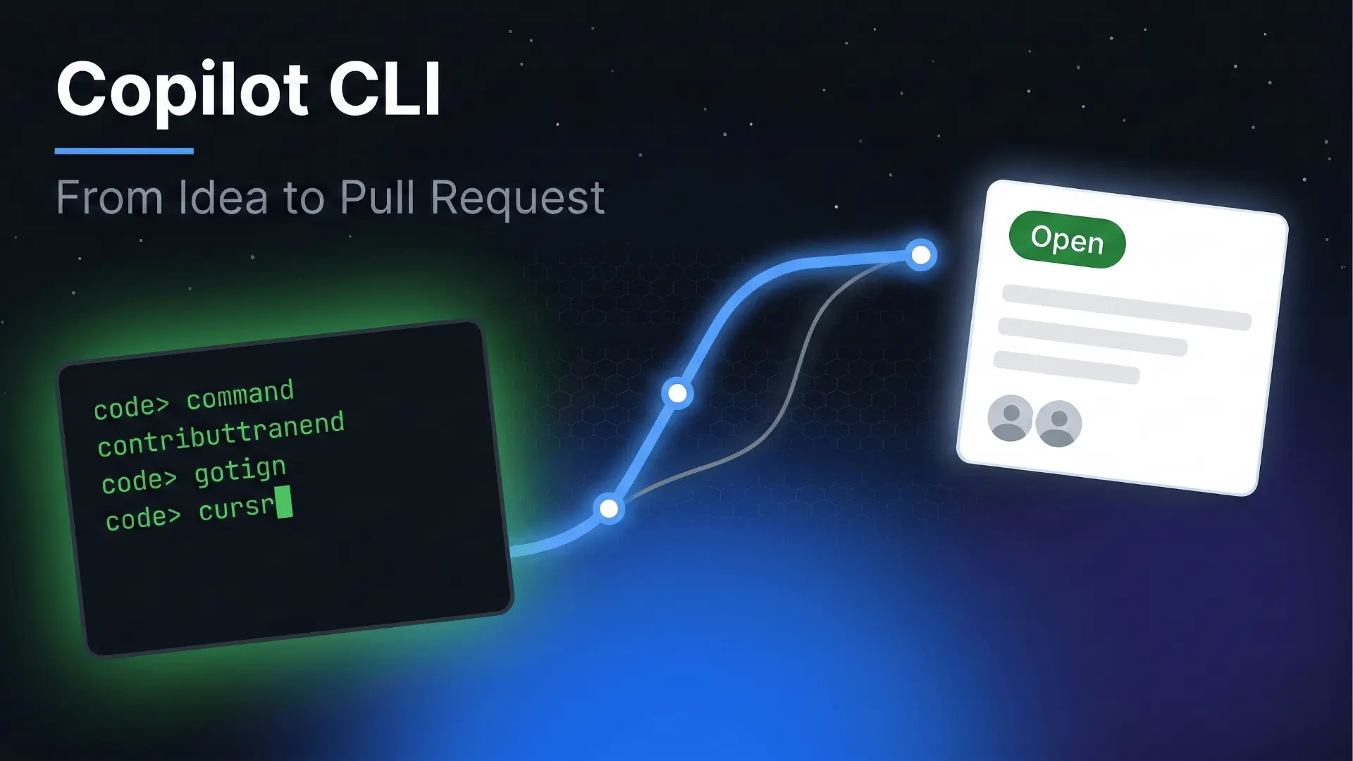GitHub Copilot CLI Builds Code: From Idea to Pull Request