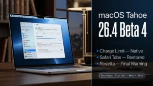 macOS Tahoe 26.4 Beta 4: What Apple Just Changed on Your Mac