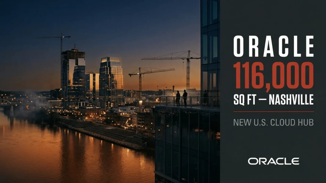 Oracle signs 116,000 sq ft lease at Neuhoff District Nashville expanding OCI cloud hub across three offices in 2026