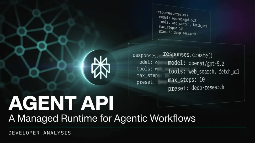 Perplexity Agent API interface showing multi-provider model routing and built-in tool configuration for agentic workflows in 2026