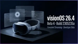 visionOS 26.4 Beta 4 Is Live: Foveated Streaming and What Vision Pro Developers Need Now